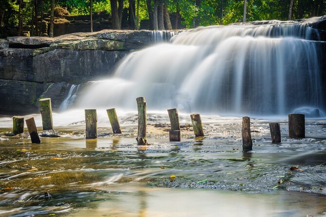 Phnom Kulen Waterfall National Park from Siem Reap - Local market, palm sugar, and Preah Dak