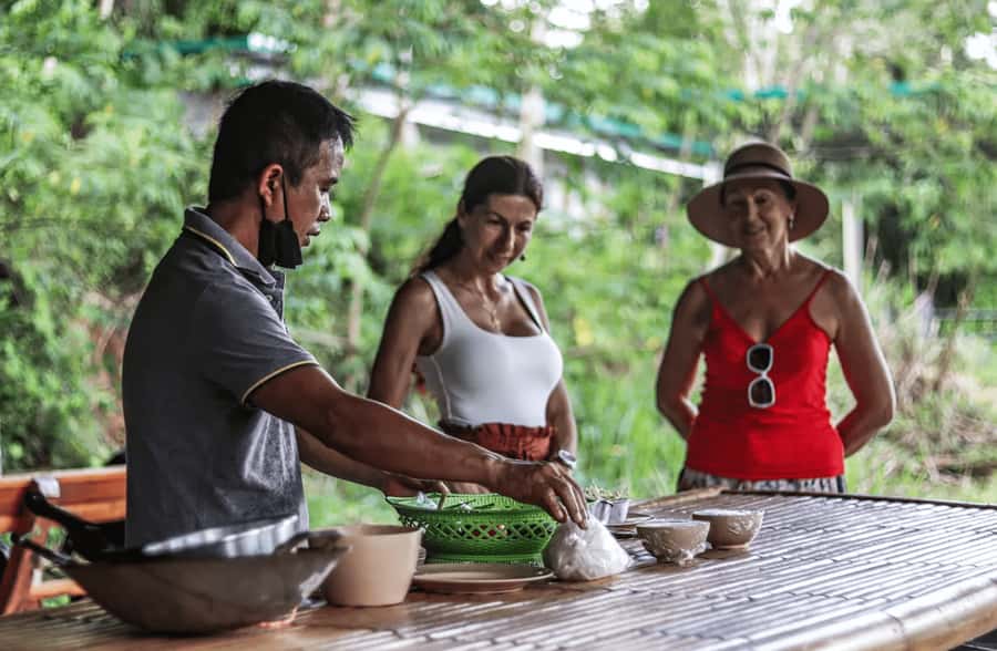 Phuket Elephant Nature Reserve - Half Day Elephant Adventure - Making vitamin balls instead of chasing elephant contact