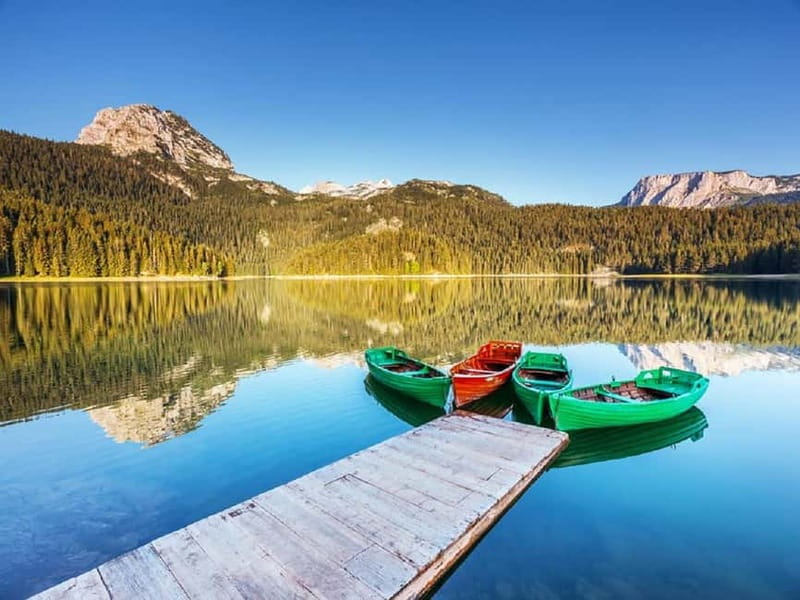 Podgorica: Durmitor National Park- Tara river, bridge & lake - Black Lake, the calm center of the day