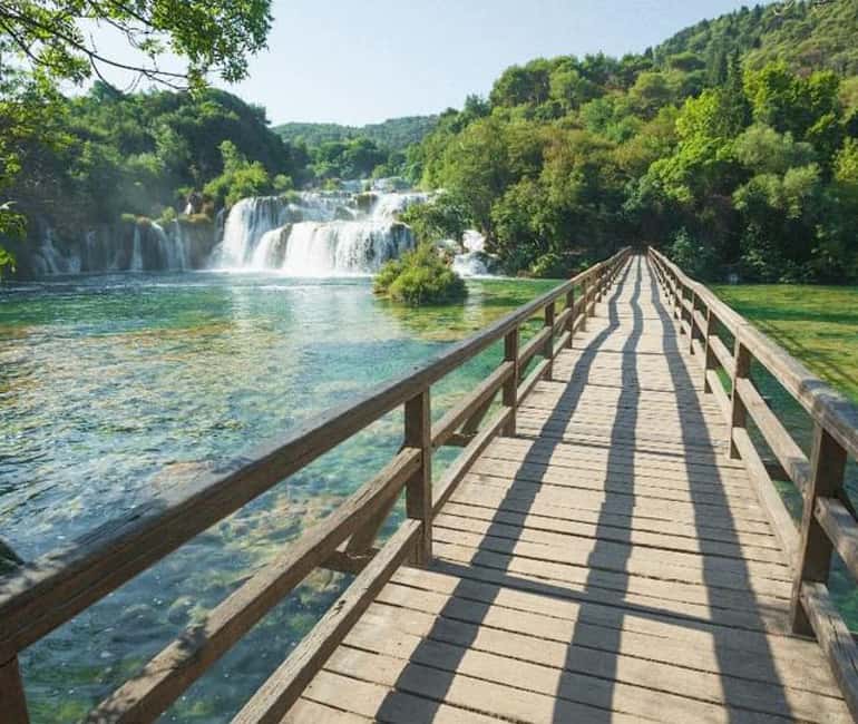 Private tour from Split area: Trogir and Krka National Park - The road from Trogir to Krka
