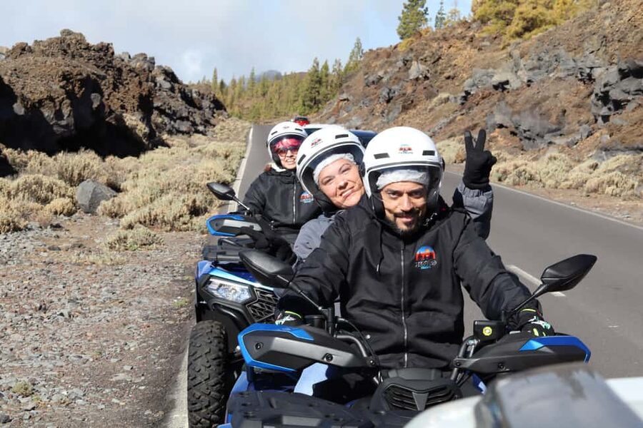 Puerto de la Cruz: Quad Sunset Volcano Teide National Park - Climbing above the clouds toward Teide