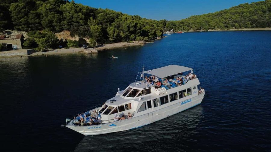 Pula: Brijuni National Park Dolphin Watching Tour w/Dinner - The Arena Boat and What It Means for You