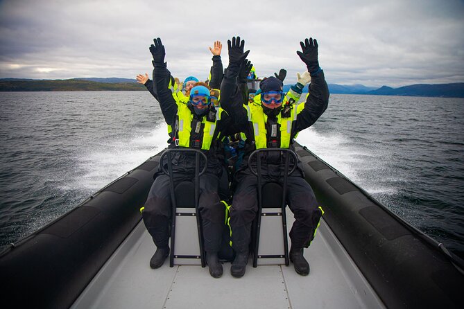 RIB Expedition to Seiland National Park - 3.5h - Leaving Alta and crossing Altafjord
