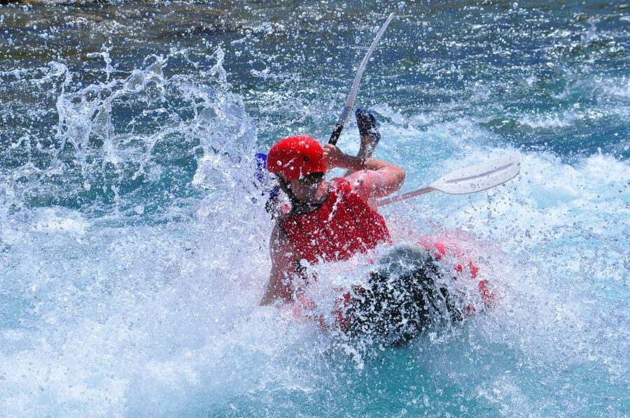 River Kayaking in Köprülü Canyon National Park - At the base camp, gear and the safety briefing
