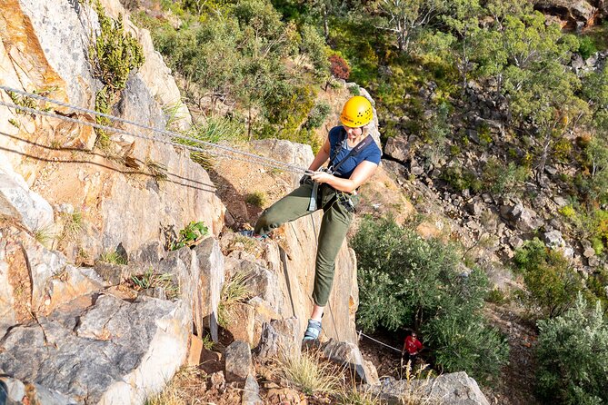 Rock Climb and Abseil - Onkaparinga River National Park - The Abseiling Part Adds a Different Challenge