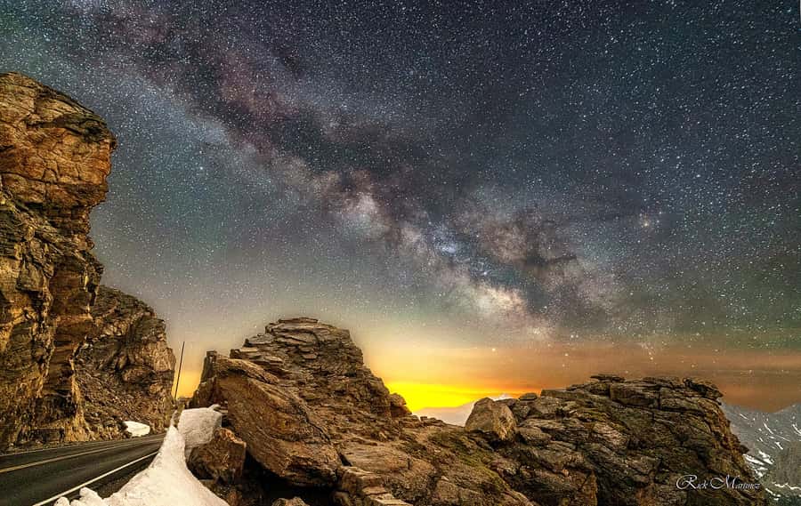 Rocky Mountain National Park:Star Tour - Leaving Beaver Meadows Visitor Center after sunset