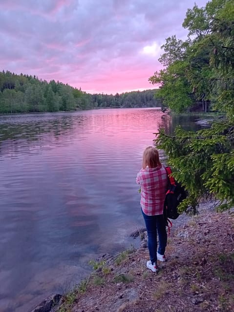 Stockholm: Sunset Hike in Tyresta National Park with Meal - A Swedish meal beside the lake