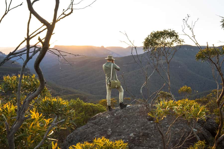 Sydney: Blue Mountains Kangaroos, Wilderness and Sunset Tour - Sunset at Narrow Neck Plateau