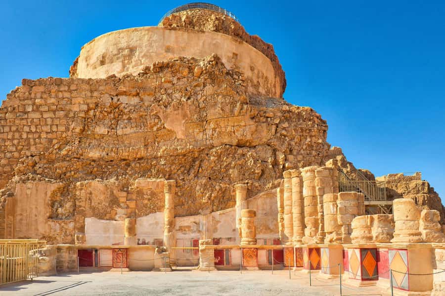 Tel Aviv: Masada National Park and Dead Sea Excursion - Masada and the cable car to Herod’s fortress