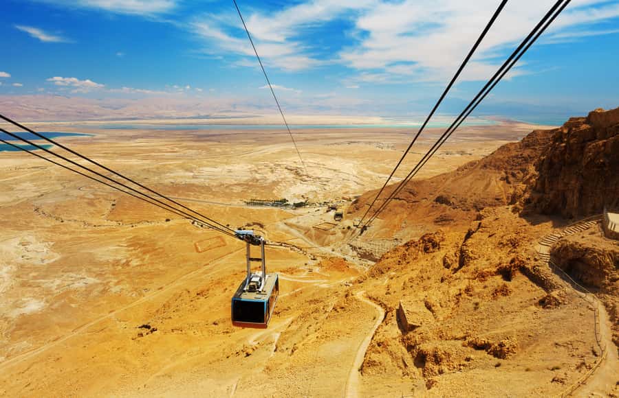 Tel Aviv: Masada National Park and Dead Sea Excursion - Reading the salt shores on the way south
