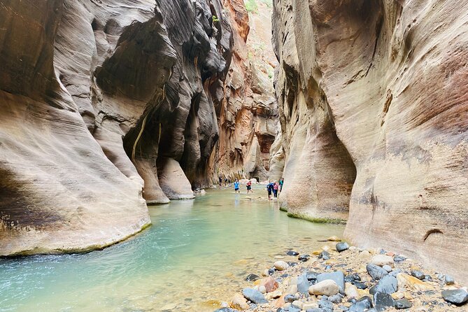 The Narrows: Zion National Park Private Guided Hike - Reaching Orderville Canyon and deciding how far to go