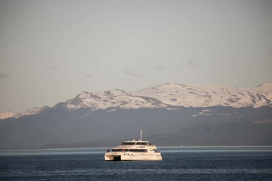 Ushuaia: National Park, Train, and Beagle Channel Navigation - Les Éclaireurs Lighthouse from the water