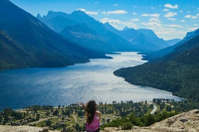 Waterton Lakes National Park Scenic Day Tour from Calgary - Cameron Falls and ancient rock