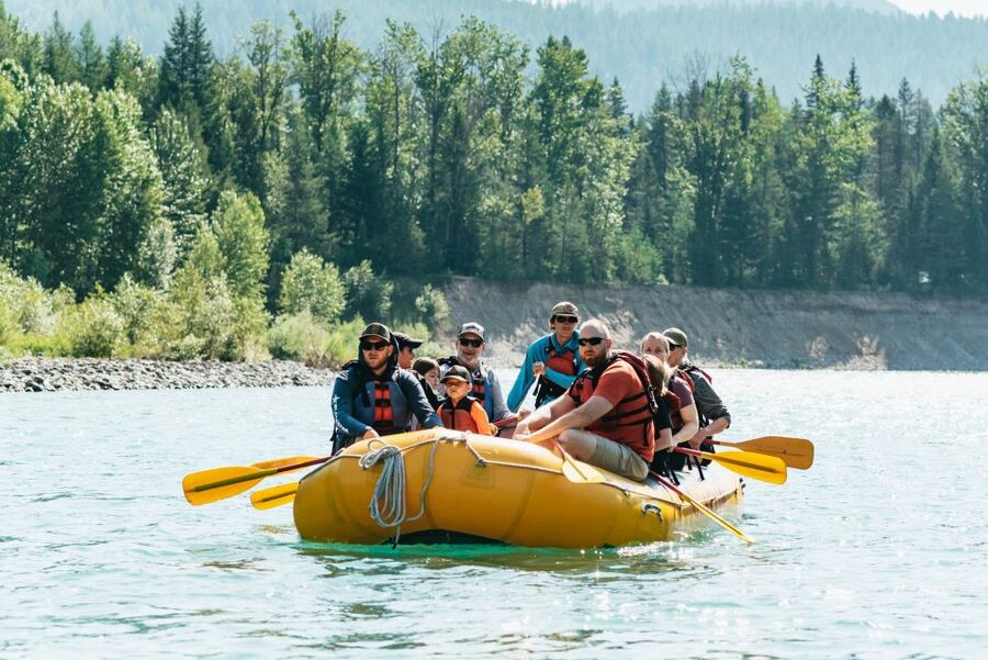 West Glacier: Glacier National Park Scenic Raft Trip - The river access point and the first look at the canyon