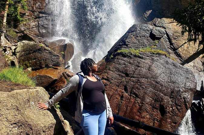 Women's Hike to Ouzel Falls in Rocky Mountain National Park - Copeland Falls gives you an early water stop