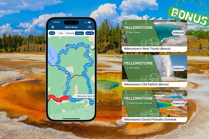 Yellowstone National Park Self-Guided Driving Audio Tour - South Entrance, Grant Village, and West Thumb